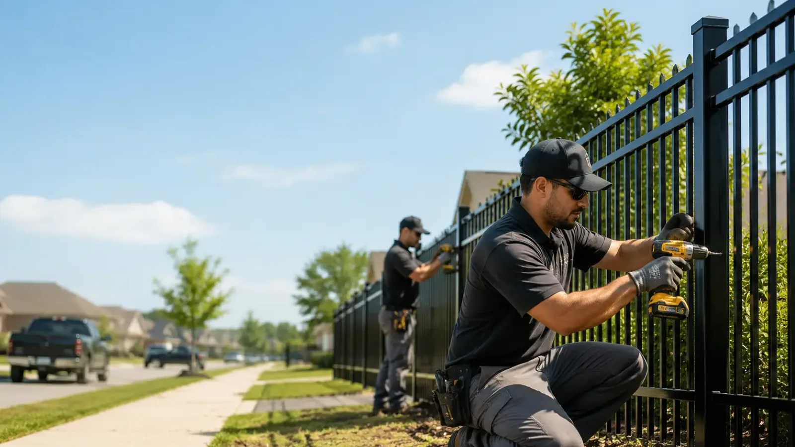 Metal Fence Installation in Shade, OH